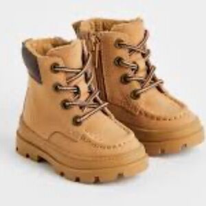H&M WARM-LINED TAN BOOTS